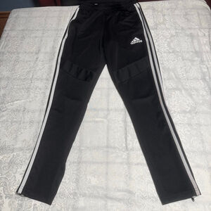 Men's Adidas Black & White Striped Sweatpants & Joggers S #97
